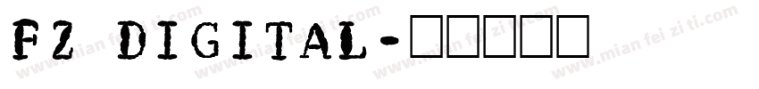 FZ DIGITAL字体转换